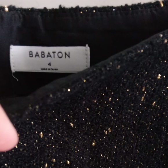 Aritzia Babaton  Little Tweed Skirt Size 4 - Picture 4 of 6